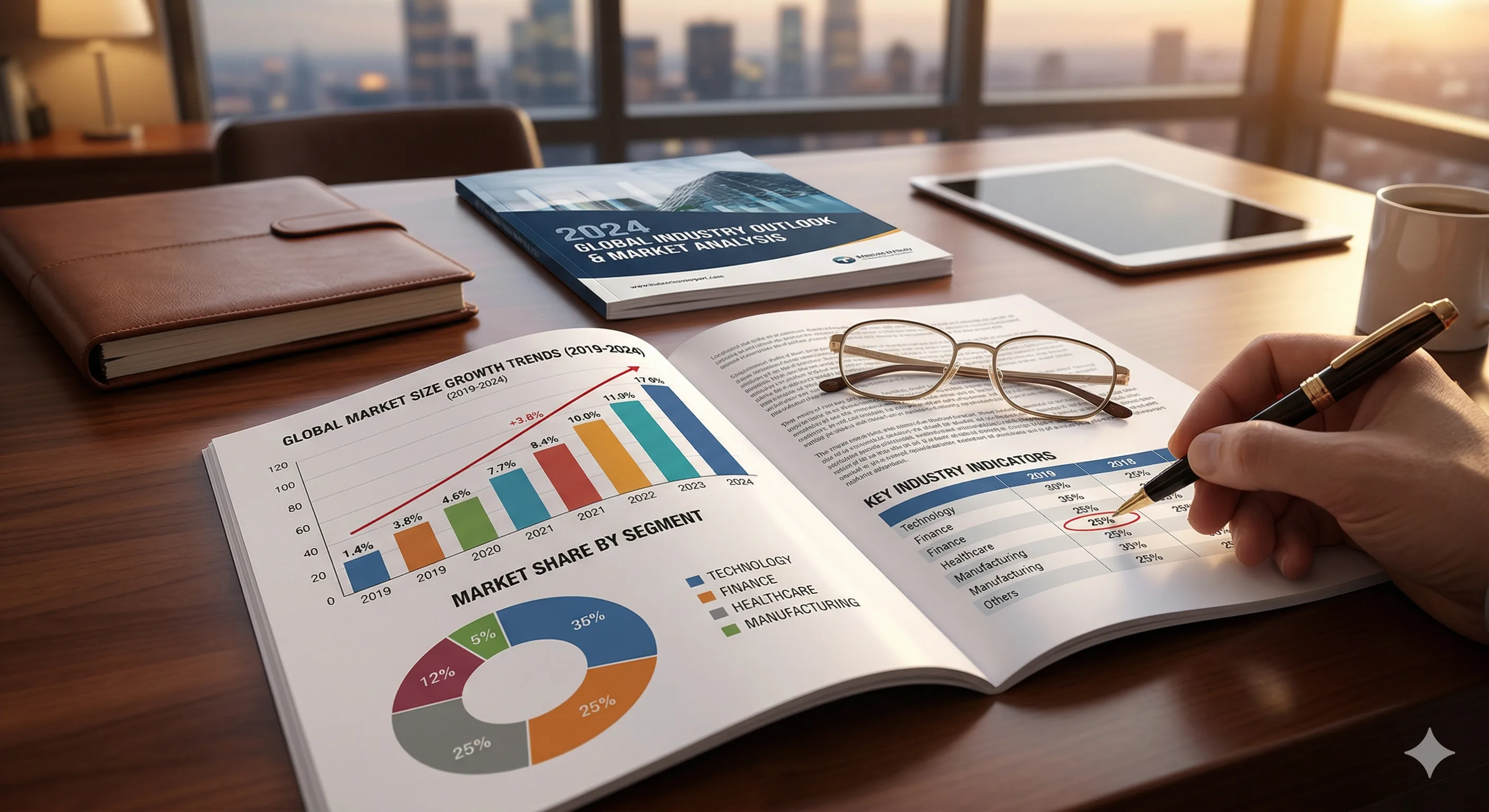 Aerial view of a global hotel supply chain map with data overlays showing market size and growth trajectories by region