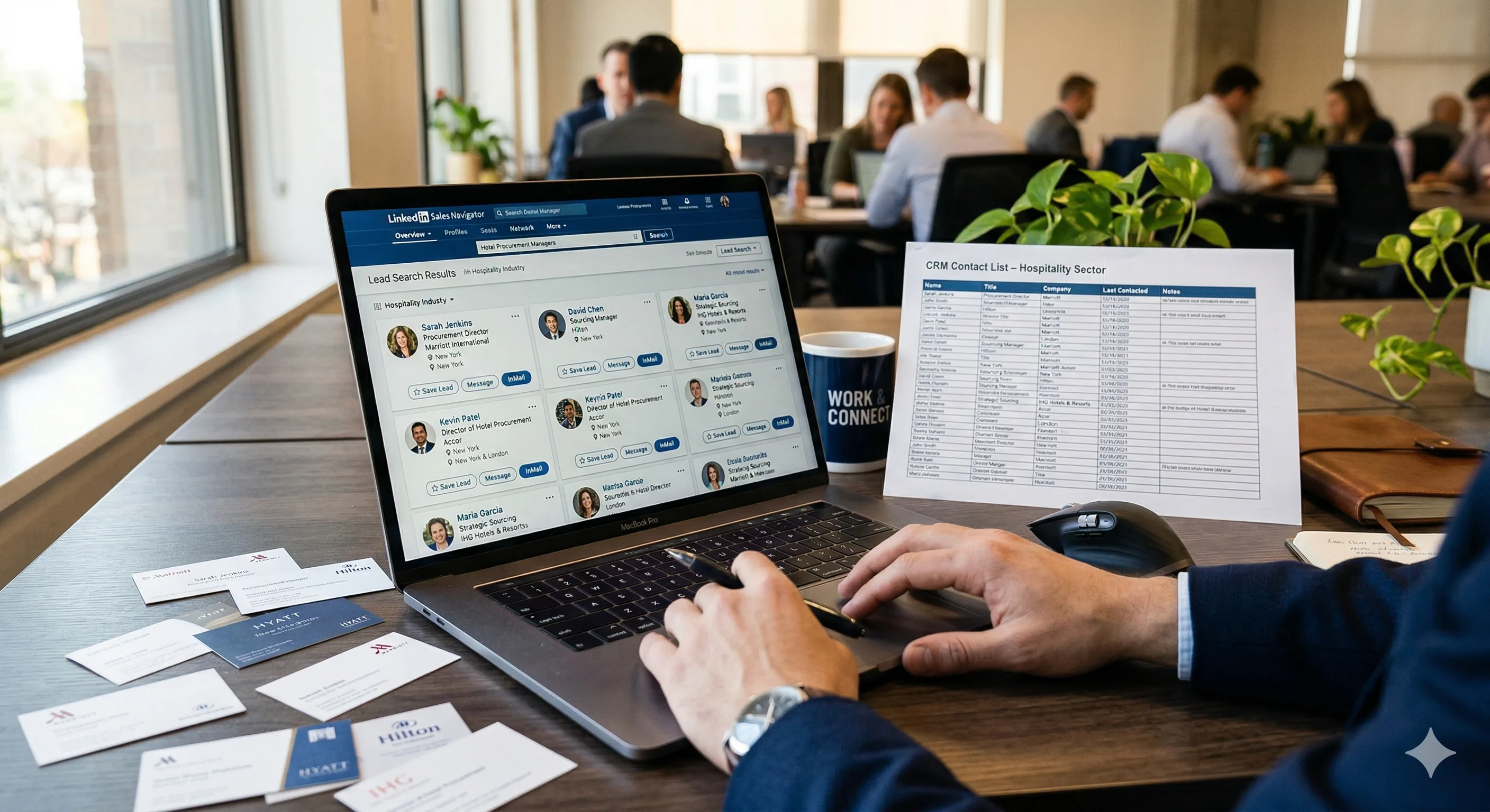 Premium leather-bound hotel supply portfolio representing the professional standards required to become an approved hotel vendor