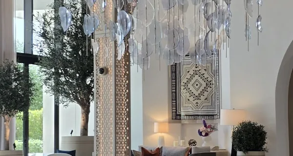Hotel lobby chandelier